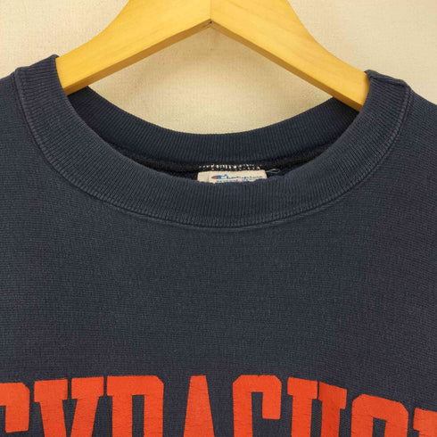 チャンピオン Champion 80S USA製 トリコタグ中期 袖目無し カレッジロゴ REVERSE WEAVE リバースウィーブクルーネックスウェット メンズ import:XL