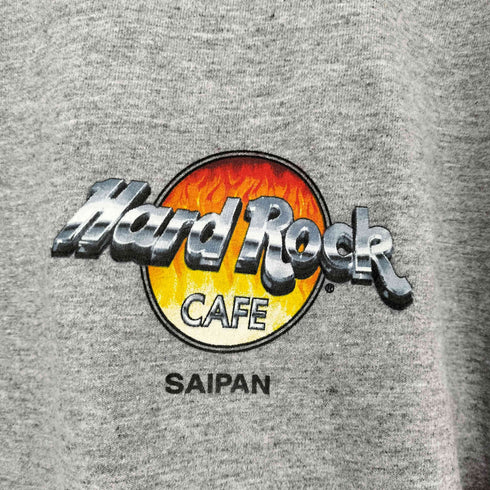 ハードロックカフェ Hard Rock Cafe 両面 プリント ロゴ S/S クルーネック Tシャツ SAIPAN メンズ JPN:L
