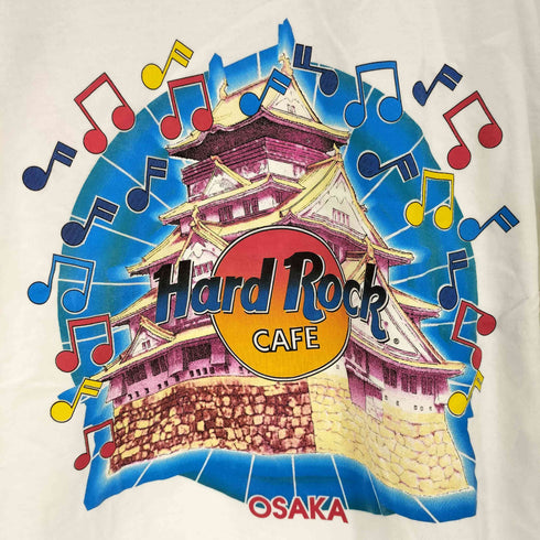 ハードロックカフェ Hard Rock Cafe 両面 プリント ロゴ S/S クルーネック Tシャツ OSAKA メンズ JPN:L