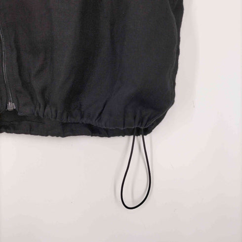コモリ COMOLI 26SS canapa vest カナパ ベスト ririジップ リネン 100% ブラック メンズ JPN:3