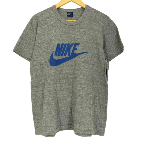 ナイキ NIKE 80S 紺タグ フロントプリント 半袖 Tシャツ メンズ import:L