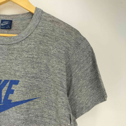 ナイキ NIKE 80S 紺タグ フロントプリント 半袖 Tシャツ メンズ import:L