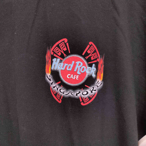 ハードロックカフェ Hard Rock Cafe 両面 プリント ロゴ S/S クルーネック Tシャツ SINGAPORE メンズ JPN:L