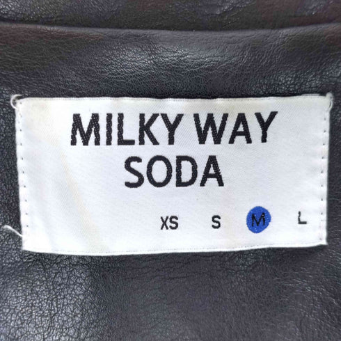 MILKY WAY SODA ミルキーウェイソーダ フェイクレザージャケット レディース M