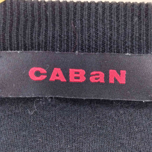 キャバン CABaN コットンカシミヤ クルーネックカーディガン レディース XS