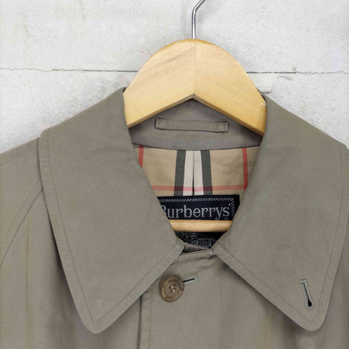バーバリーズ BURBERRYS 裏地 ノバチェック 比翼 ステンカラー コート メンズ S