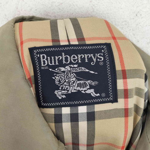 バーバリーズ BURBERRYS 裏地 ノバチェック 比翼 ステンカラー コート メンズ S