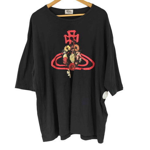 ヴィヴィアンウエストウッド Vivienne Westwood フローラルオーブTシャツ コルザデザイン Tシャツ メンズ FREE