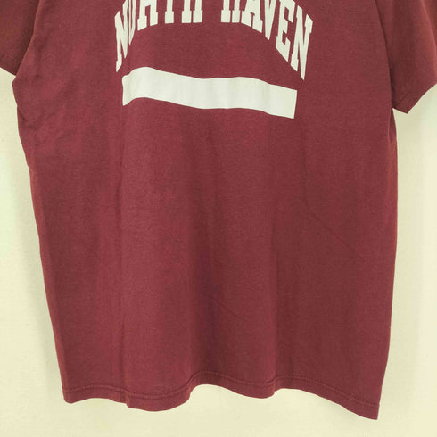 チャンピオン Champion 80S USA製 NORTH HAVEN ノースヘブン トリコタグ ベースボール プリント 半袖Tシャツ メンズ import:XL