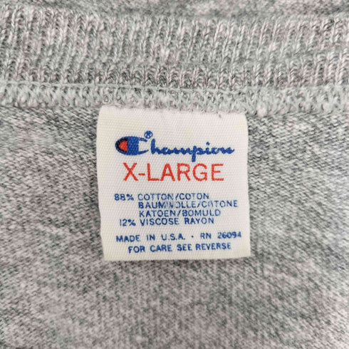 チャンピオン Champion 80S USA製 BRYN MAWR フロントプリント 半袖 Tシャツ メンズ import:XL