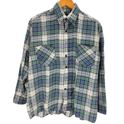 ソーガタック SAUGATUCK 80S フランネル長袖チェックシャツ メンズ import:M