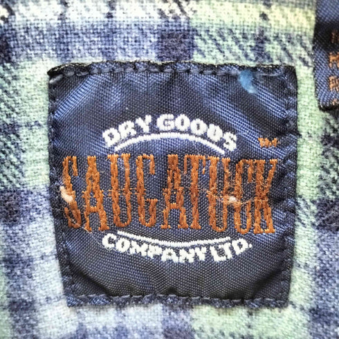 ソーガタック SAUGATUCK 80S フランネル長袖チェックシャツ メンズ import:M