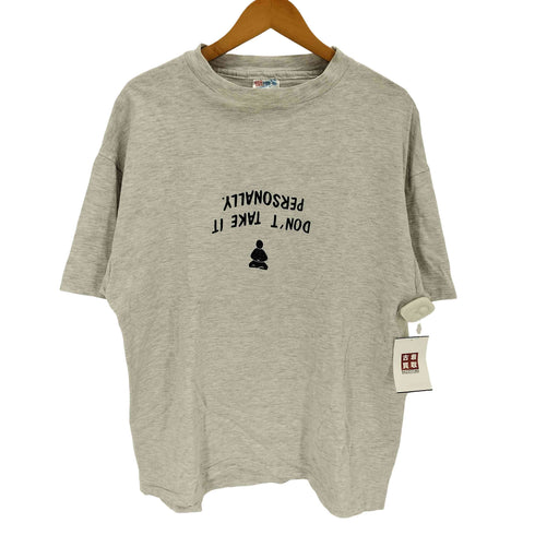 ヘインズ Hanes 90S USA製 Be Happy 半袖Tシャツ メンズ XL