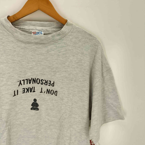 ヘインズ Hanes 90S USA製 Be Happy 半袖Tシャツ メンズ XL