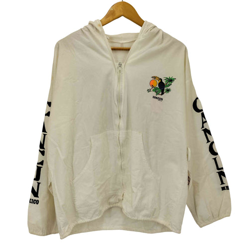 CANCUN 90S IDEALジップ 両面プリント ジップアップ パーカー メンズ import:M