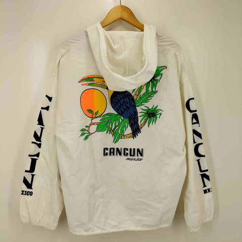 CANCUN 90S IDEALジップ 両面プリント ジップアップ パーカー メンズ import:M