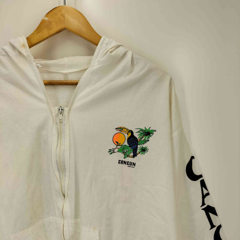 CANCUN 90S IDEALジップ 両面プリント ジップアップ パーカー メンズ import:M