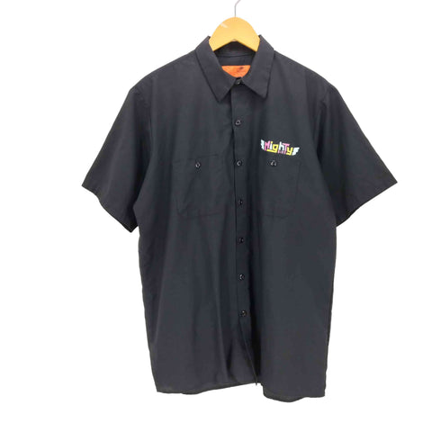 レッドキャップ RED KAP フロント ロゴ S/S ワーク シャツ メンズ import:L