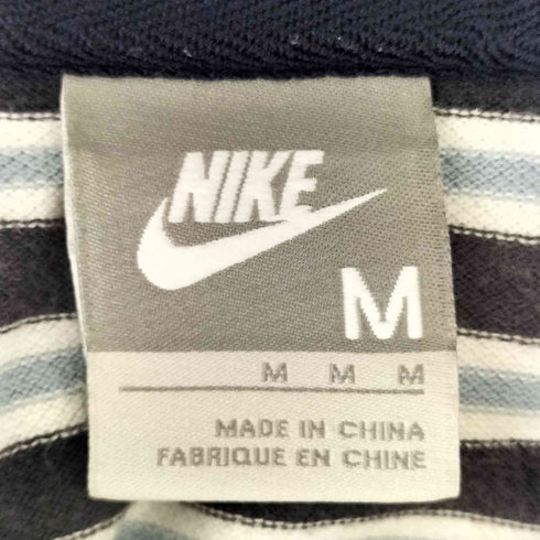 ナイキ NIKE 00S 銀タグ ワンポイントスウッシュ鹿の子ポロシャツ メンズ JPN:M
