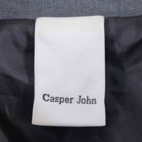 キャスパージョン CASPER JOHN ハイネック ステッチ ダブル ジップアップ ブルゾン メンズ L