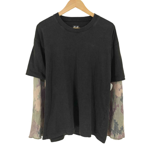 FAKE AS FLOWERS フェイク アス フラワーズ Camo Double Sleeve Tee カモ ダブル スリーブ Tシャツ domestic メンズ XL