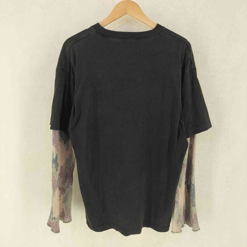 FAKE AS FLOWERS フェイク アス フラワーズ Camo Double Sleeve Tee カモ ダブル スリーブ Tシャツ domestic メンズ XL