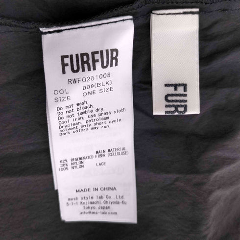 ファーファー furfur 25SS コットンレースワンピース レディース ONE SIZE