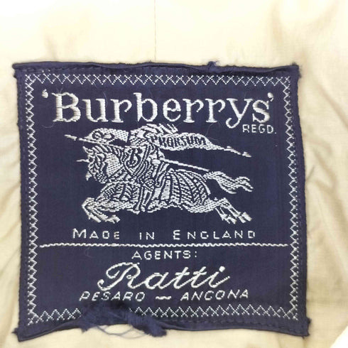 バーバリーズ BURBERRYS MADE IN ENGLAND 英国製 比翼 ステンカラー コート メンズ