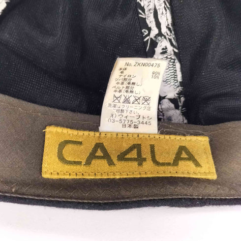 カシラ CA4LA レザー切替 メルトン 6パネル キャップ メンズ