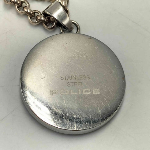 ポリス POLICE SV925刻印 シルバー チェーン 十字架 ステンレス ペンダント メンズ