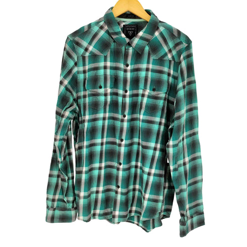 ゲス GUESS SLIM FIT チェック柄 L/S シャツ メンズ L
