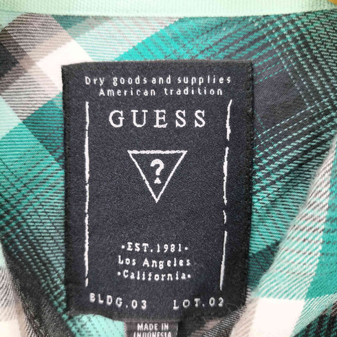 ゲス GUESS SLIM FIT チェック柄 L/S シャツ メンズ L