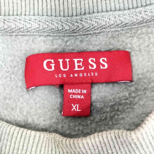 ゲス GUESS 刺繍ロゴ クルーネックスウェット メンズ XL