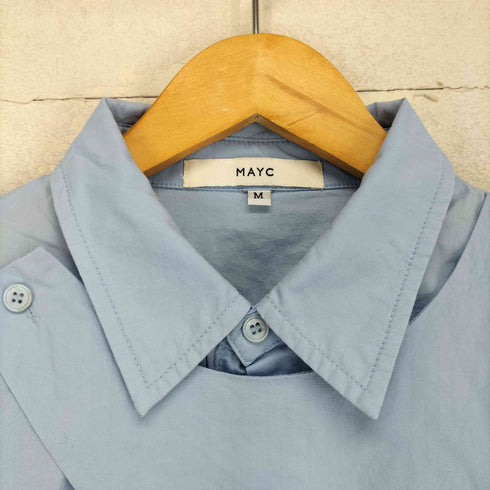 MAYC メイク フロント デザイン 長袖 ロングスリーブ シャツ cool レディース M