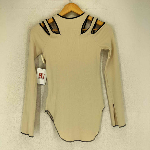 THINGS THAT MATTER NOTCH DESIGN TERECO RIB TOPS ノッチデザインテレコリブトップス レディース FREE