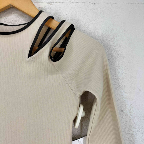 THINGS THAT MATTER NOTCH DESIGN TERECO RIB TOPS ノッチデザインテレコリブトップス レディース FREE
