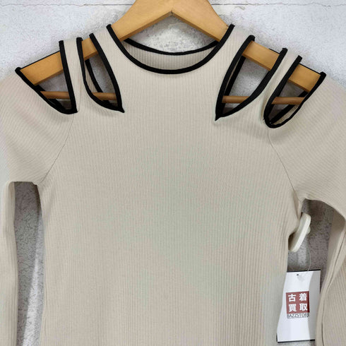 THINGS THAT MATTER NOTCH DESIGN TERECO RIB TOPS ノッチデザインテレコリブトップス レディース FREE