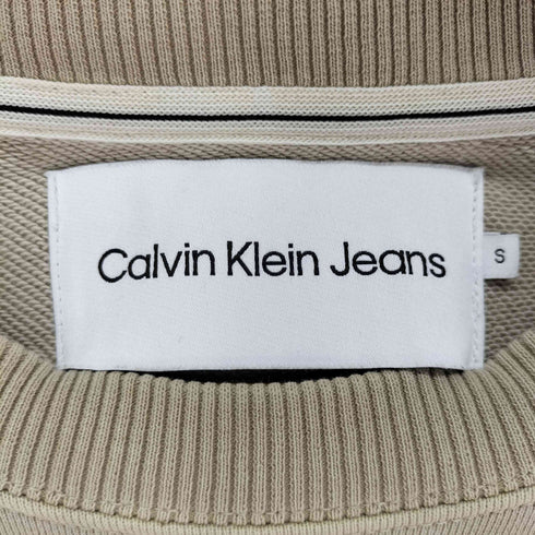 カルバンクラインジーンズ Calvin Klein Jeans 刺繍ロゴ クルーネックスウェット メンズ S