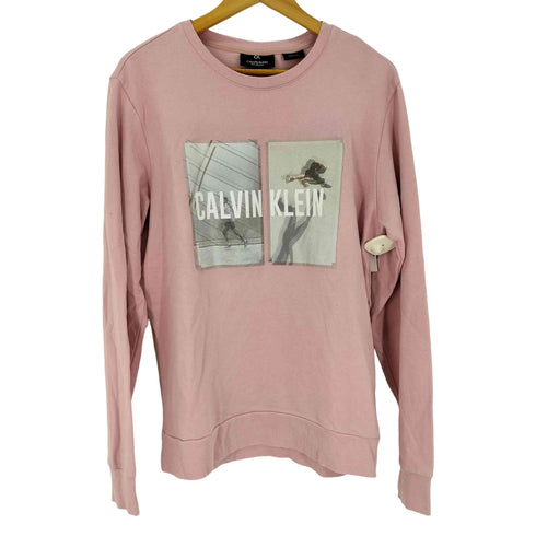 カルバンクラインパフォーマンス CALVIN KLEIN PERFORMANCE フロントロゴ クルーネックスウェット メンズ XL
