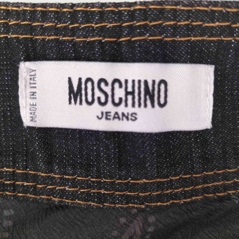 モスキーノジーンズ MOSCHINO JEANS デニム切替シースルータイトスカート レディース JPN:40