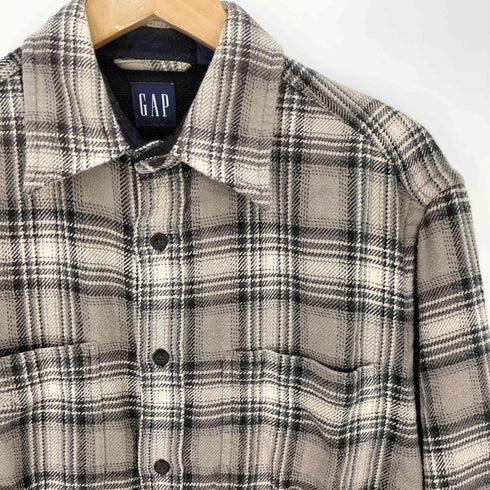 ギャップ Gap 00S 裏地フリース チェック ネルシャツ メンズ import:XS