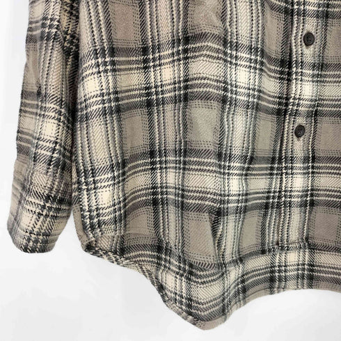 ギャップ Gap 00S 裏地フリース チェック ネルシャツ メンズ import:XS