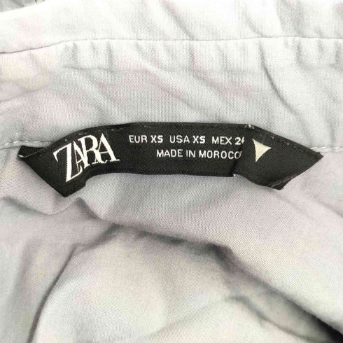 ザラ ZARA EXTRA LONG POPLIN SHIRT TRF レディース import:XS