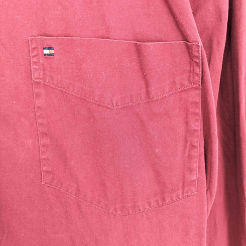 トミーヒルフィガー TOMMY HILFIGER 刺繍ロゴ L/S ボタンダウンシャツ メンズ XL