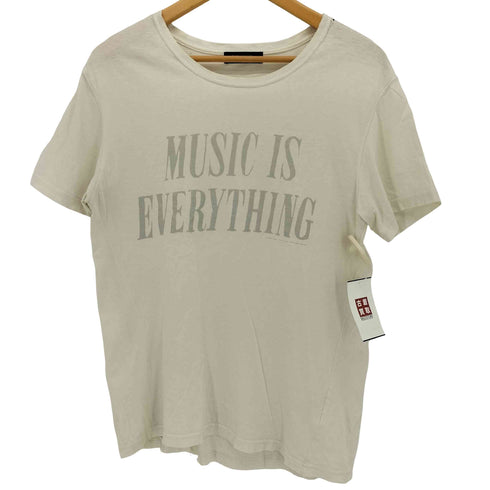 ルードギャラリー RUDE GALLERY MUSIC IS EVERYTHING 両面プリント S/S コットン Tシャツ メンズ JPN:3