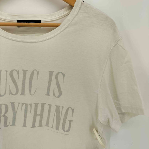 ルードギャラリー RUDE GALLERY MUSIC IS EVERYTHING 両面プリント S/S コットン Tシャツ メンズ JPN:3