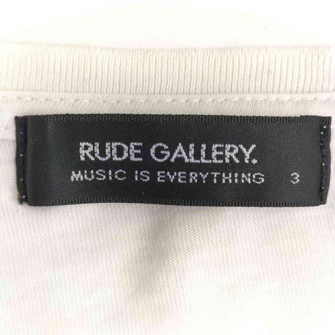 ルードギャラリー RUDE GALLERY MUSIC IS EVERYTHING 両面プリント S/S コットン Tシャツ メンズ JPN:3