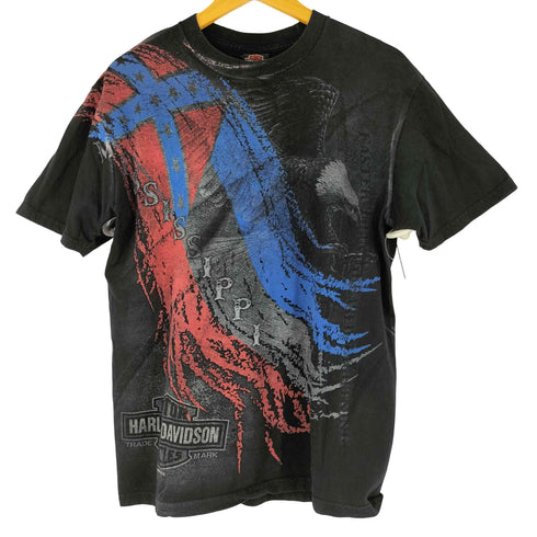 ハーレーダビッドソン HARLEY-DAVIDSON 鷲 両面プリント 半袖 Tシャツ メンズ JPN:L