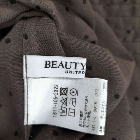 ビューティーアンドユースユナイテッドアローズ BEAUTY & YOUTH UNITED ARROWS ドットボリュームスリーブブラウス レディース