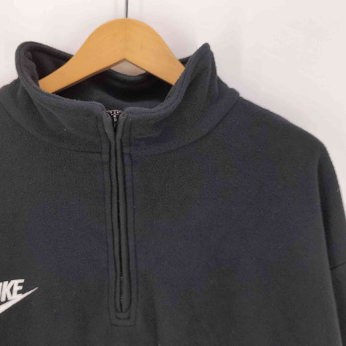 ナイキ NIKE 90S 台湾製 PREMIER THERMA.F.I スウッシュロゴ刺繍 ハーフジップ フリースジャケット メンズ JPN:L